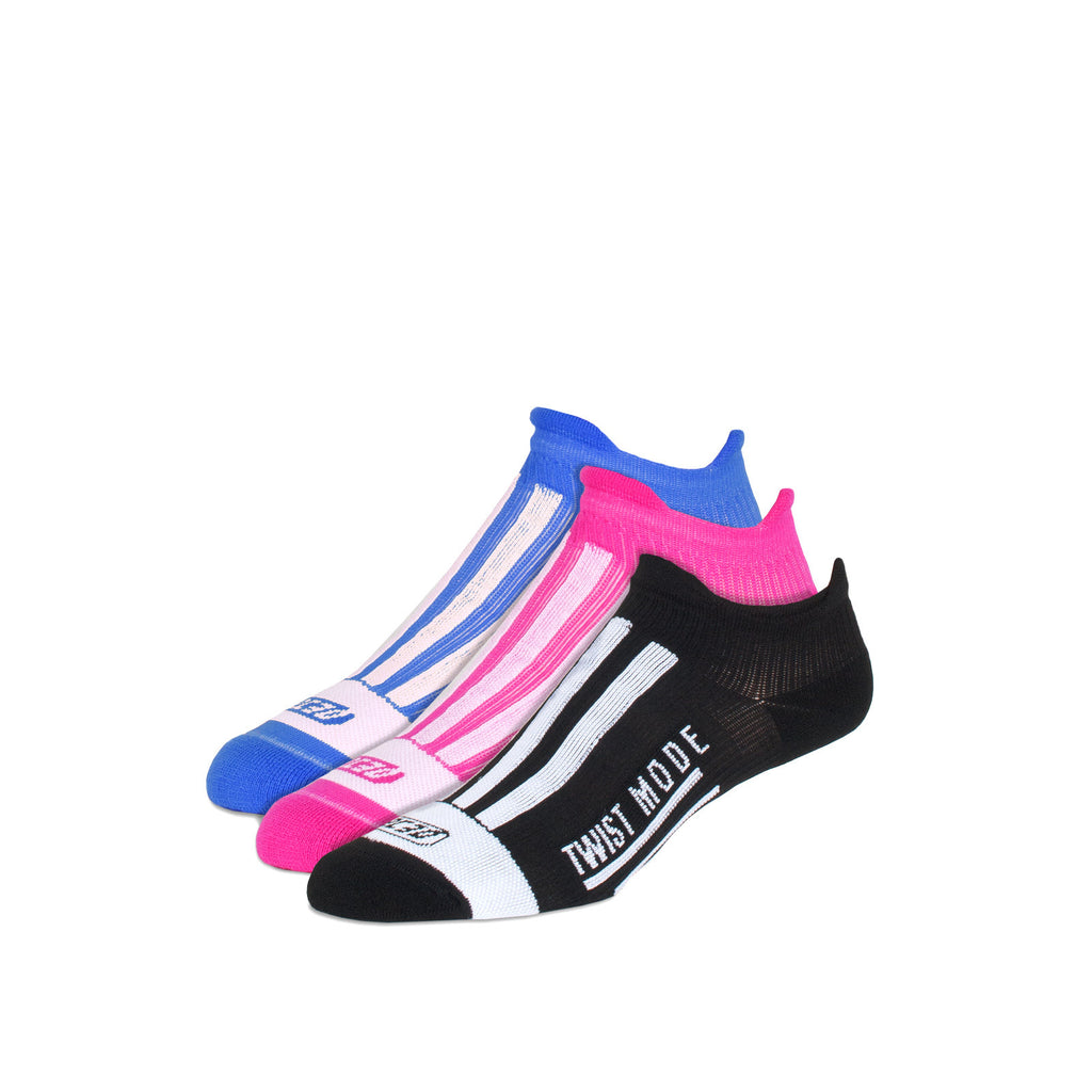 Compression Ankle Striker Socks (3 Pairs, 3 Colours)